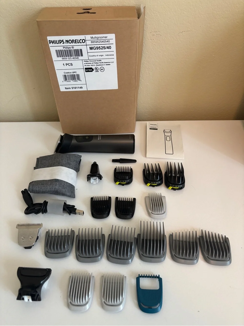 Philips Norelco - All-in-one Trimmer/Multigroomer MG9525/40 - Preowned